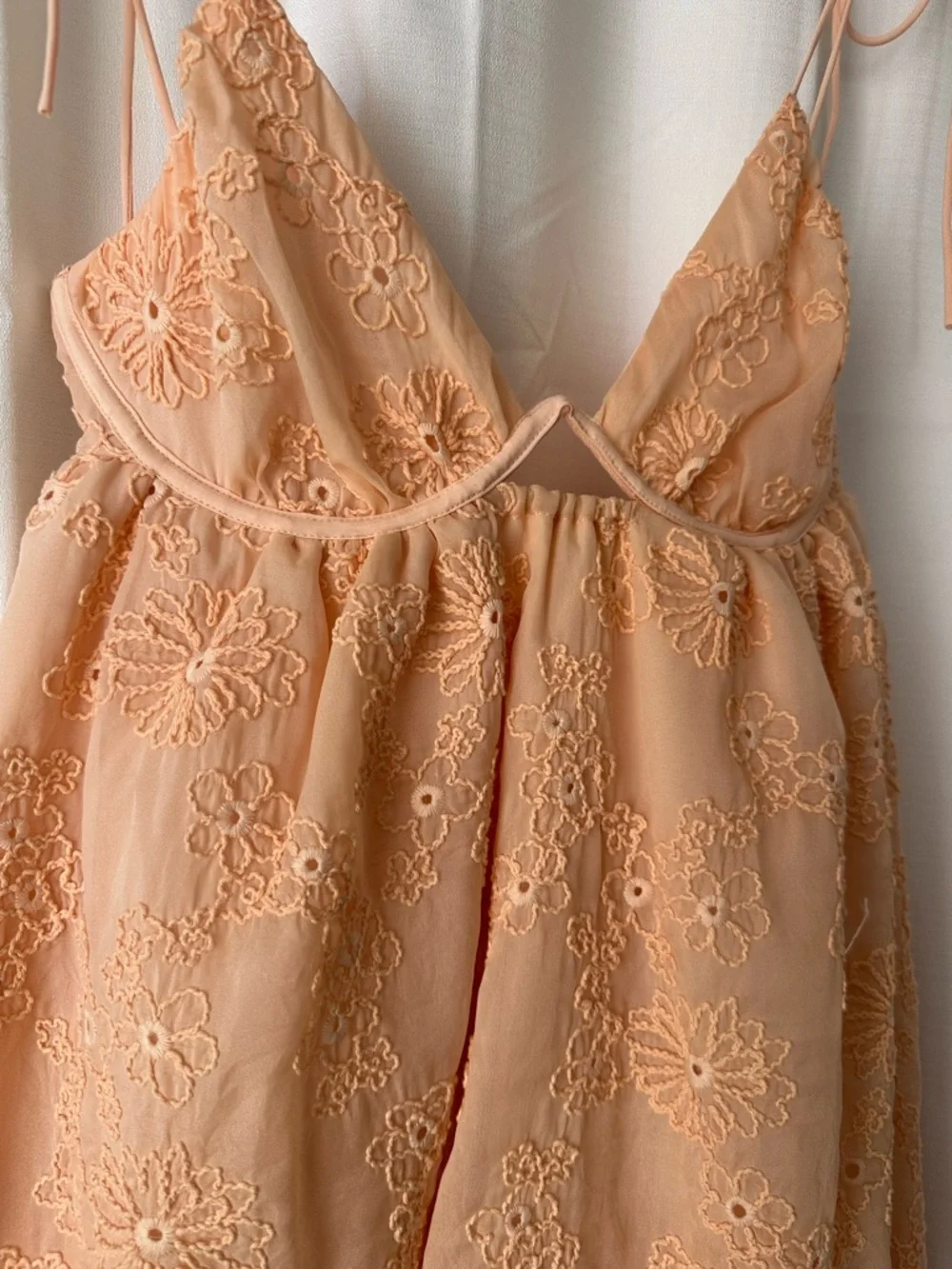 For Love and Lemons Eyelet Lace Spaghetti Strap Mini Dress - Picture 2 of 8